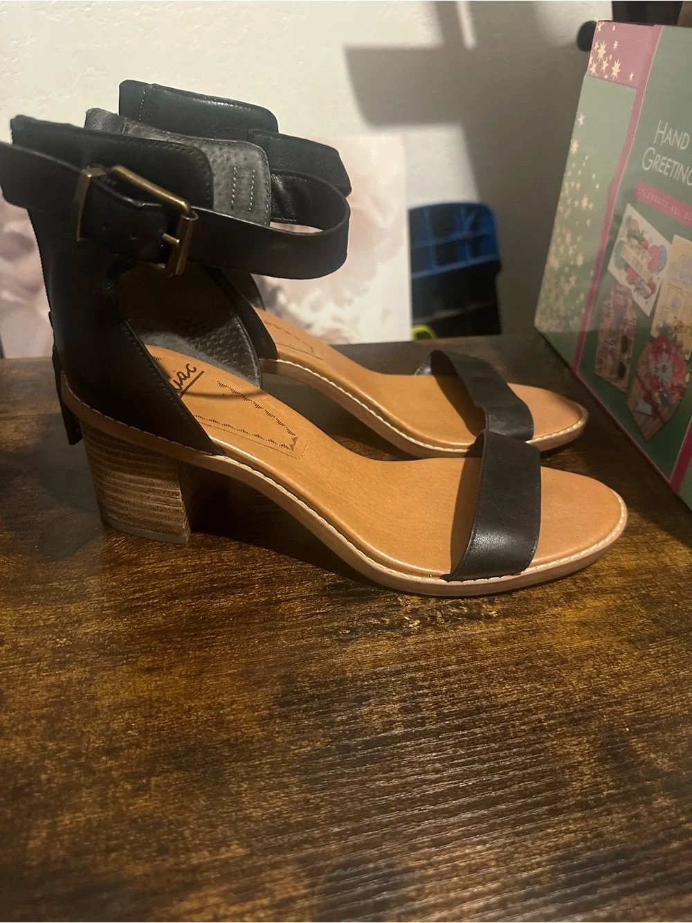 Women’s Black Ankle-Strap Sandals